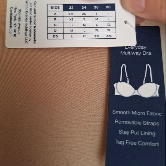 🎁Gap Body Everyday Multiway T-Shirt Bra Size 38D - Picture 6 of 10